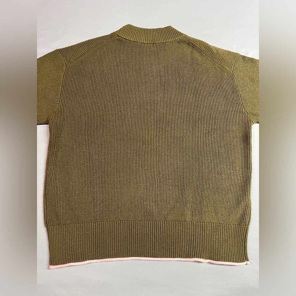 Scotch & Soda Women's Crew Neck Knit Sweater Olive Green NWOT - Picture 8 of 8
